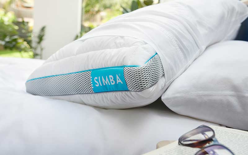 Simba Hybrid Pillow - our pick for the best pillow for side sleepers in the UK