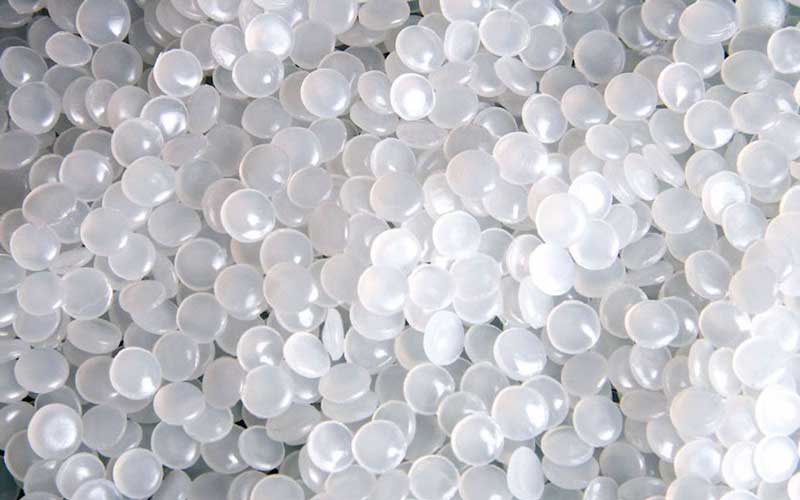 Plastic poly pellets filling