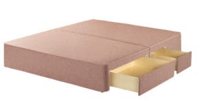 Harrison Spinks Premium Divan Base - Empire Terracotta, 2 + 2 Continental Drawers, Super King