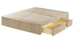Harrison Spinks Premium Divan Base - Herringbone Cotton, 2 + 2 Continental Drawers, Super King